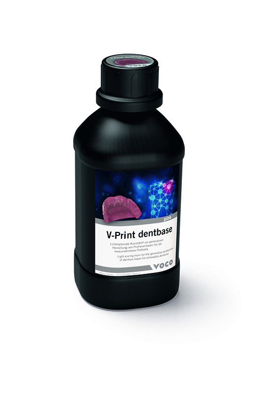 V-Print dentbase - Flasche 1000 g pink