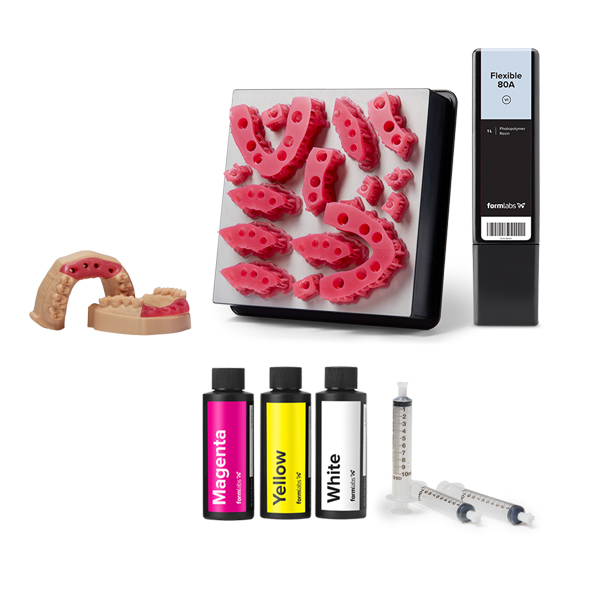 Formlabs Pigment – Für dentale Anwendungen (Magenta, Weiß, Gelb)