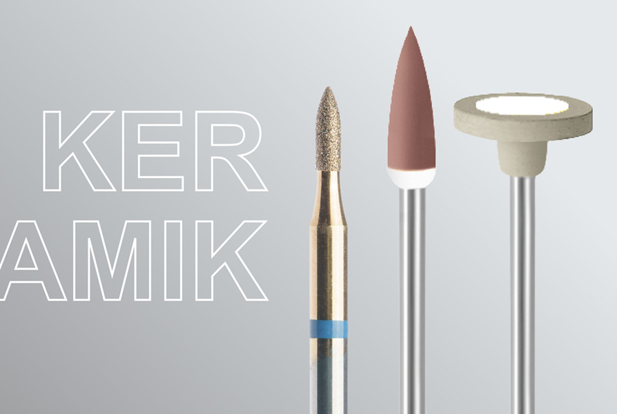 Keramik-Polierer/Schleifer-Set.