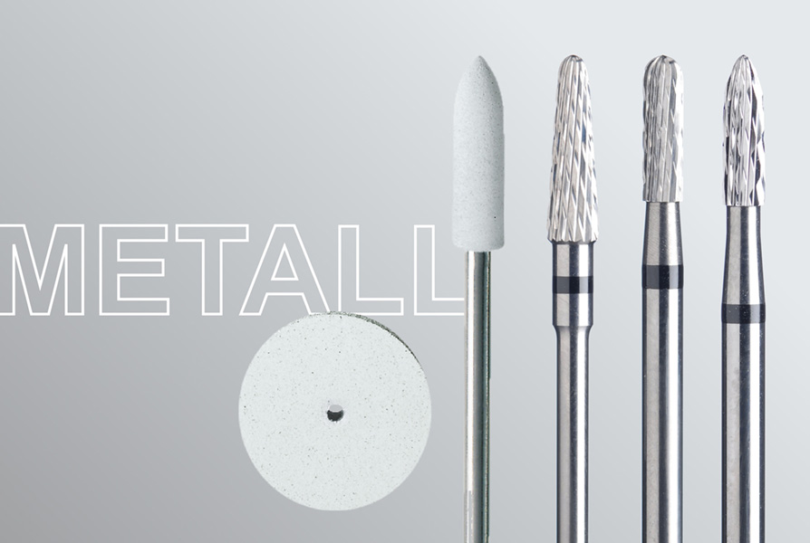 Metall-Polierer-Fräser-Set.